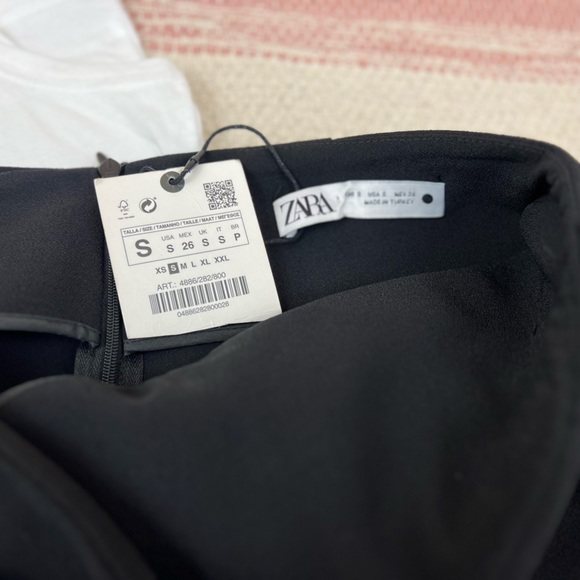 NWT ZARA SIDE KNOTTED SKORT 🖤 - Picture 5 of 8